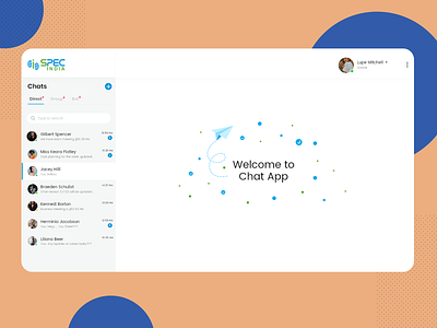 SPEC INDIA Chat Application agency branding chat chat app chatbot clean creative figma message minimal specindia text ui ux web app