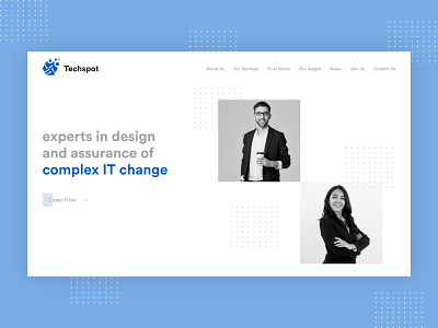 Home Page Design for IT Company