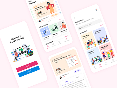 E-Learning App Concept