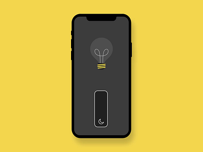 Smart Home Light Control Interaction animation app design automation bulb design home illustration interaction light micro interaction minimal minimalist mobile app mobile apps prototype smarthome specindia ui ux