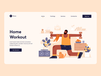 Landing Page for Home Workout Website