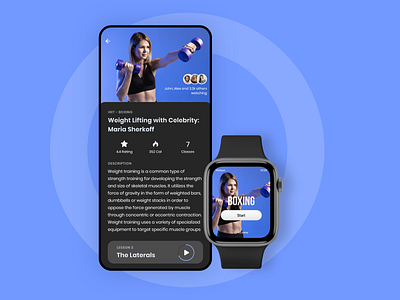 Home Workout Apple Watch Application android apple watch apple watch design clean creative design figma fitness app health ios iphone minimal mobile mobile app specindia ui ux watch workout workout tracker