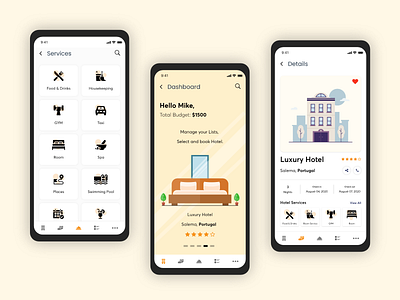 Hotel Concierge Mobile App Design