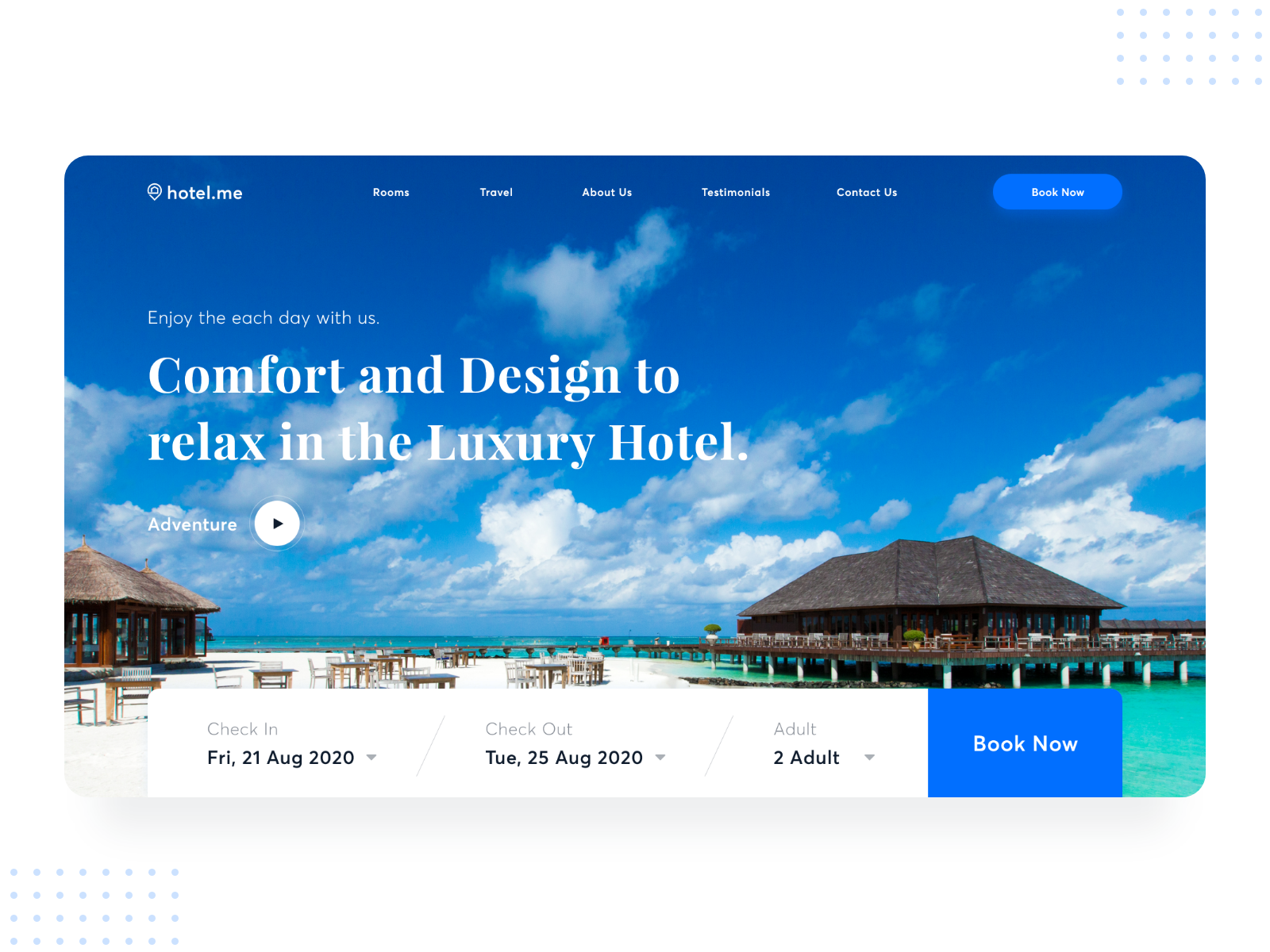 Hotel Booking Landing Page Concept by SPEC INDIA on Dribbble