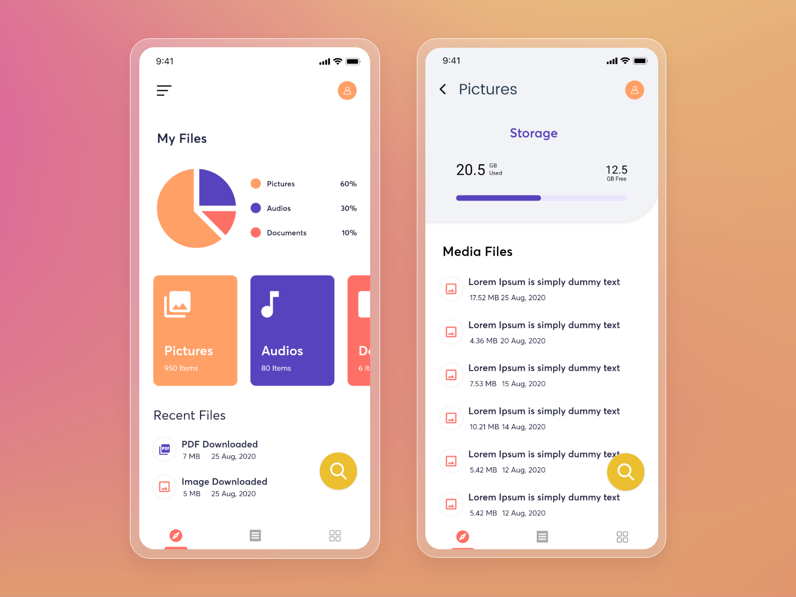 File Manager App by SPEC INDIA on Dribbble