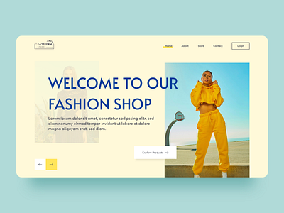 Fashion Store Landing Page Concpet