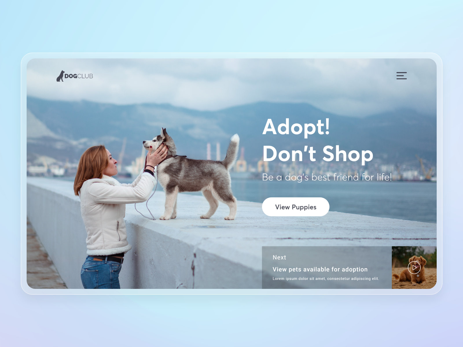 Pet Adoption Landing Page By SPEC INDIA On Dribbble