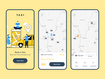 Taxi Booking App Concept