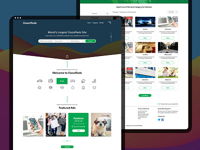 POC - Classified Website adobe xd branding classified ads clean creative demo design illustration photoshop uiux website