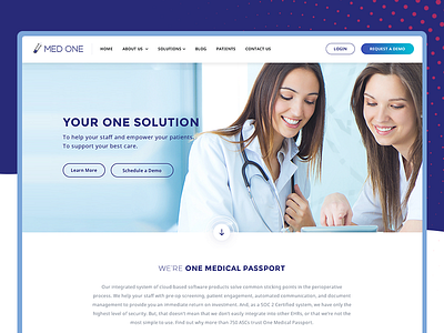 Med One Corporate Website