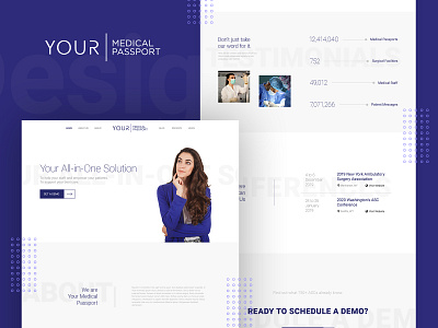 Cloud-based Medical Solution Landing Page Design