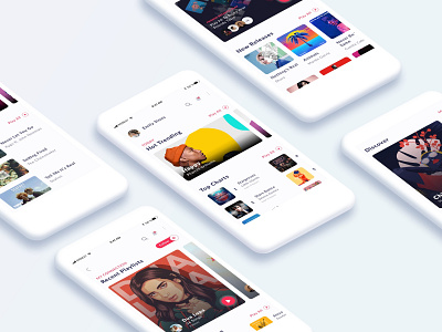 WeBeat Music App adobe illustration dailui sketch ui ui interface