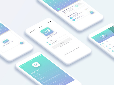 Calendar Application calendar calendar app calendar design oldproject sketch ui ui interface