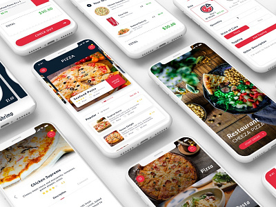 Cheeza Pizza App - GIVE AWAY design inspiration pizza app pizza customization pizza hut sketch ui interface