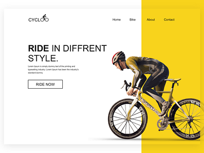 Cycloo Website UI branding graphic design mock up ui ui ux design user interface website