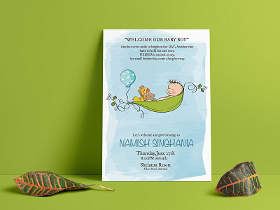 Born Baby Invitation