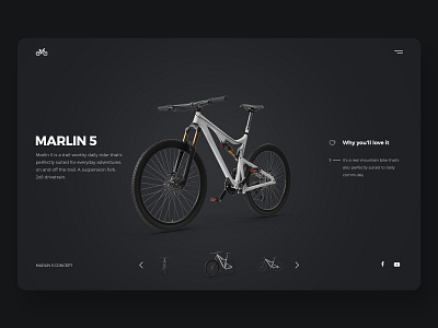 Marlin concept design aftereffects black concept cycle design dribbble gallery interaction landing page minimal motion graphics photoshop ui ux web web design