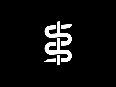 Bronze Serpent healing logo snake symbol vector