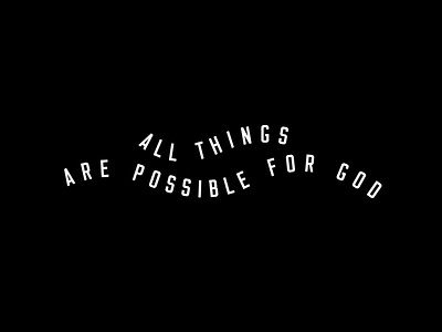 All Things Possible