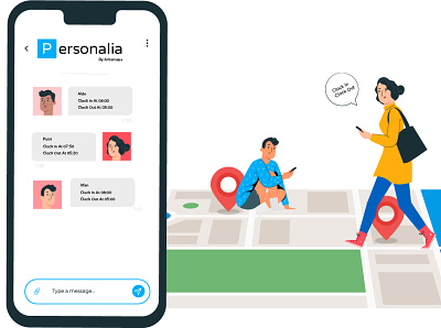 click on click out for Personalia App location mobile mobile app mobile app design mobile design mobile designer mobile ui personal personalia app scedule app