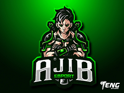 AJIB LOGO MASCOT VECTOR ESPORT/SPORT brand branding character design esport fortnite game logo mascot overwatch sport team