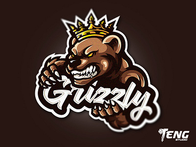 GRIZZLY CUSTOM WORK LOGO MASCOT VECTOR ESPORT/SPORT brand branding character design esport fortnite game logo mascot overwatch sport team