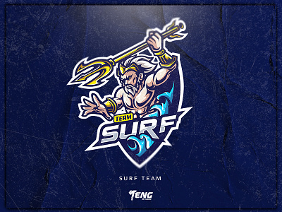 SURF TEAM brand branding character design esport fortnite game logo mascot overwatch sport