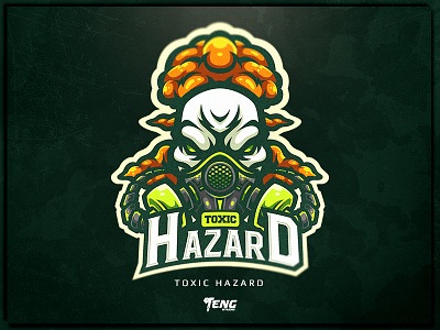 TOXIC HAZARD brand branding character design esport fortnite game logo mascot overwatch sport team