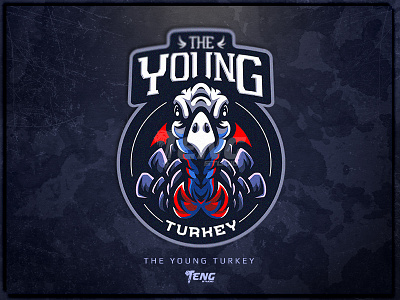 The Young Turkey branding character design esport illustration logo mascot sport team vector