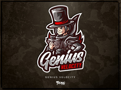 Genius Velocity brand branding character design esport game illustration logo mascot sport