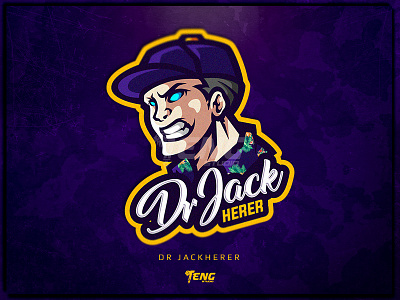 DR JACKHERER character design esport gaming logo mascot sport