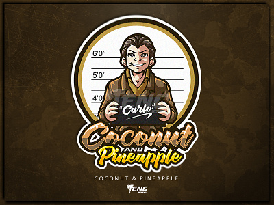 Series 8 Carlo "Coconut & Pineapple" brand branding character design esport fortnite game logo mascot overwatch sport