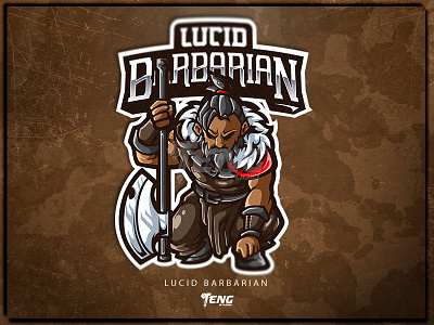 LUCID BARBARIAN brand branding character design esport fortnite game logo mascot overwatch sport