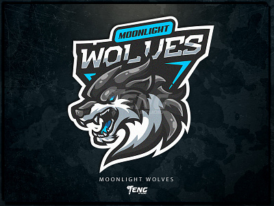 MOONLIGHT WOLVES brand branding character design esport fortnite game logo mascot overwatch sport team