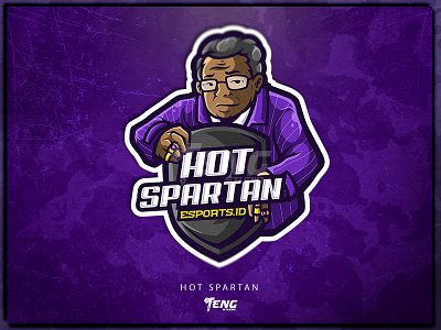 HOT SPARTAN brand branding character design esport fortnite game logo mascot overwatch sport