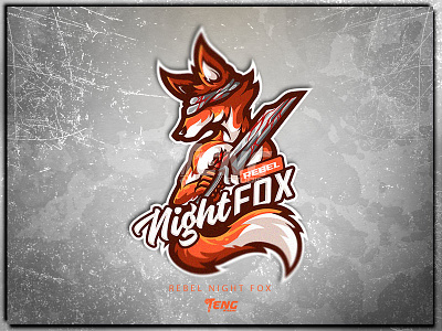 REBEL NIGHT FOX brand branding character design esport fortnite game logo mascot overwatch sport