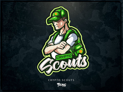 Crypto Scouts branding character esport logo mascot sport