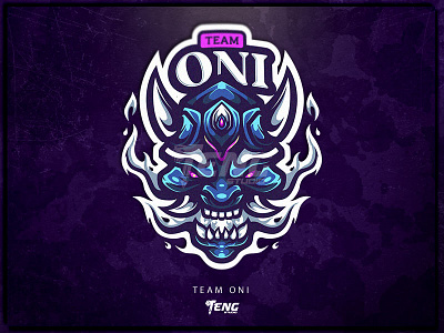 oni team custom project branding character design esport logo mascot sport