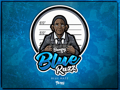 Vape Series 12 Blue Razz branding character design esport logo mascot sport