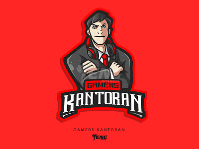 Gamers Kantoran branding character design esport illustration logo mascot sport vector
