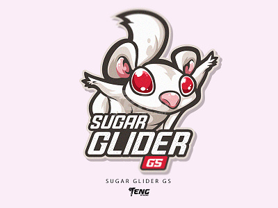 SUGAR GLIDER GS branding character design esport illustration logo mascot sport vector