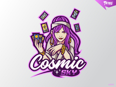 Cosmic Sky Custom mascot logo