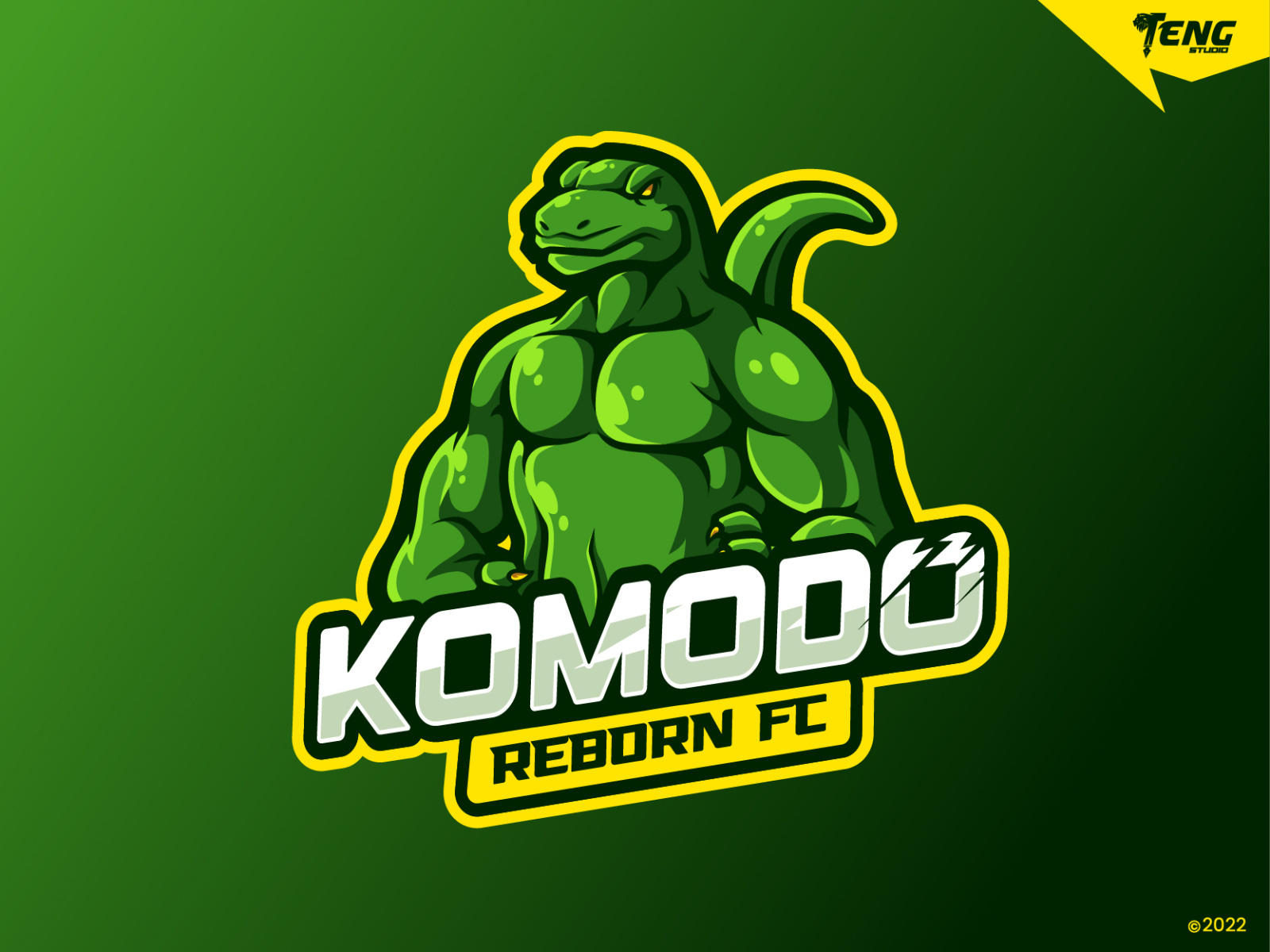 KOMODO REBORN FC Custom mascot logo by Teng Studio on Dribbble