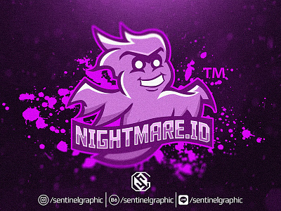 Nightmare.ID Esport Logo | Ghost Mascot Logo Sport branding character esport game gaming ghost icon logo mascot sport