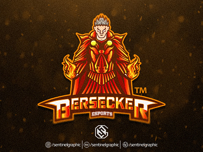 Bersecker Esport Logo | Warlock Mascot Logo Sport branding character esport icon logo mage magician mascot sport warlock