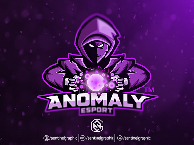 ANOMALY Esport Logo | Grim Wizzard Mascot Logo Sport by Teng Studio on ...