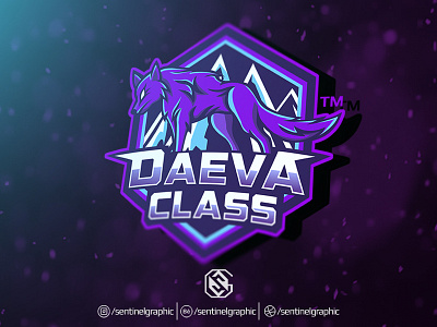 DAEVA Esport Logo | WOLF Mascot Logo Sport character design esport logo mascot mount sport wolf