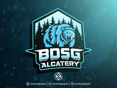 BDSG ALCATERY Esport Logo | BEAR Mascot Logo Sport