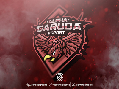 Garuda Esport Logo | Eagle Falcon Mascot Logo Sport bird character design eagle esport falcon garuda logo mascot sport