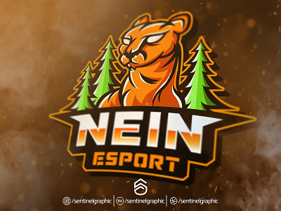 NEIN Esport Logo | Panther Mascot Logo Sport character design esport logo mascot panther sport